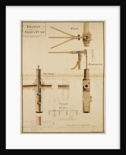 Hand pump for ship by John Smeaton