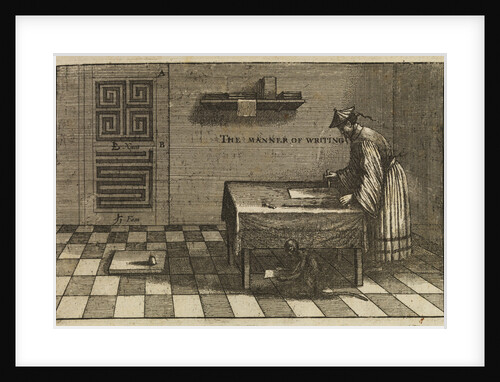 A method of Chinese writing by Wenceslaus Hollar