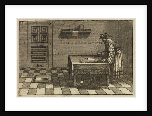 A method of Chinese writing by Wenceslaus Hollar