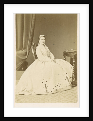 Portrait of Florence Barbara Maria Baker (1841-1916) by Maull & Co