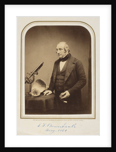 Portrait of James Scott Bowerbank (1797-1877) by Maull & Polyblank