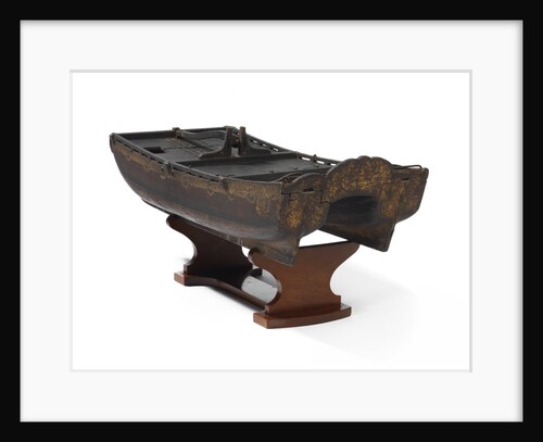 Model of a twin-hulled ship by Stephen Worlidge