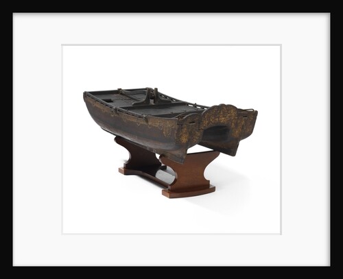 Model of a twin-hulled ship by Stephen Worlidge