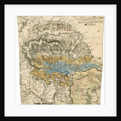 Map of Cleveland, Yorkshire and Kirkdale Cave by William Buckland
