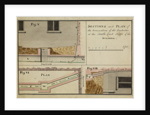 Sections and plan of the termination of the ConductorÃ  [of Heckingham Workhouse, Norfolk] by Anonymous