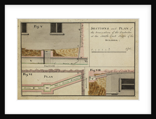 Sections and plan of the termination of the ConductorÃ  [of Heckingham Workhouse, Norfolk] by Anonymous