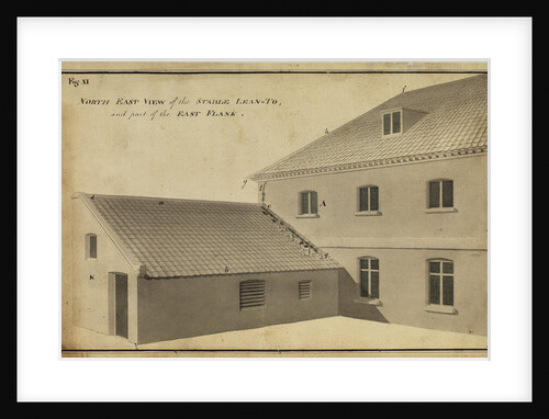 North East view of the Stable Lean-toÃ  [of Heckingham Workhouse, Norfolk] by Anonymous