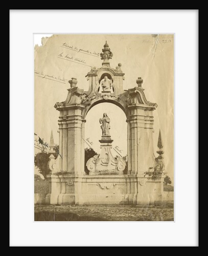St Bernard's monument, Certosa [earthquake damage] by Alphonse Bernoud Grellier