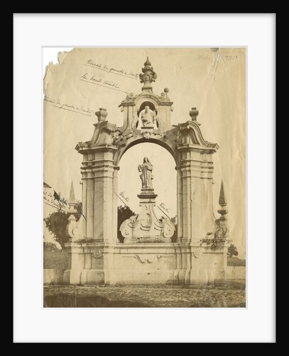 St Bernard's monument, Certosa [earthquake damage] by Alphonse Bernoud Grellier