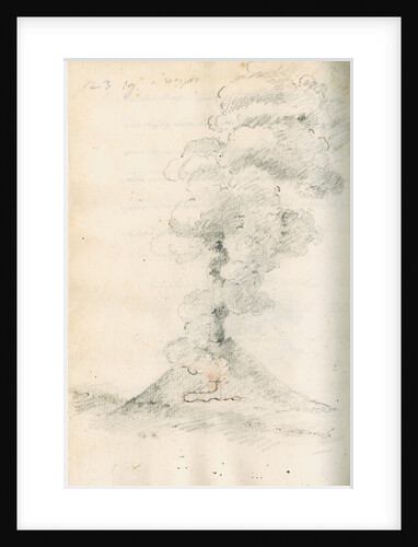 Vesuvius erupting by Antonio Piaggio