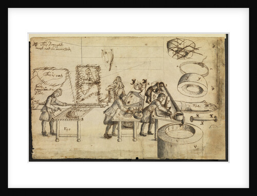 Felt-makers at work by Robert Hooke