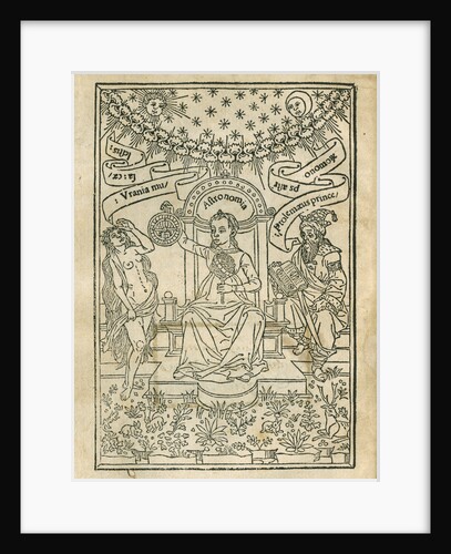 Depiction of Urania, Astronomia and Ptolemy by Anonymous