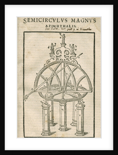 Tycho Brahe's great azimuth semicircle by Anonymous