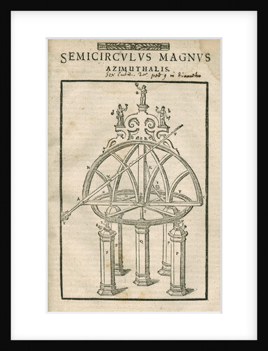 Tycho Brahe's great azimuth semicircle by Anonymous