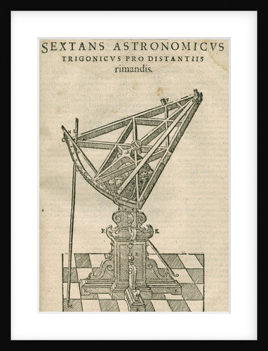 Tycho Brahe's triangular astronomical sextant by Anonymous