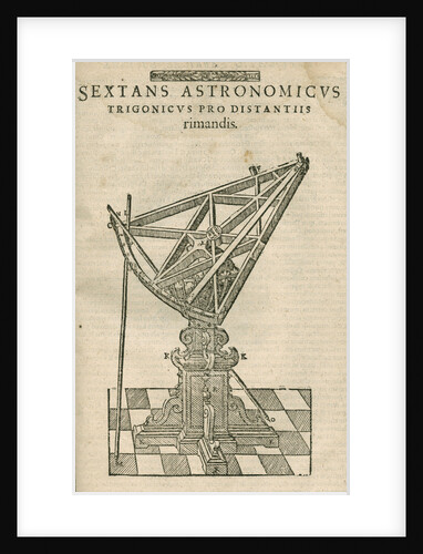Tycho Brahe's triangular astronomical sextant by Anonymous