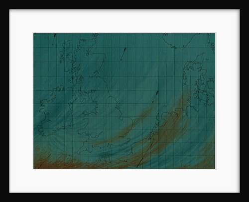 Map showing polar air current by Martin & Hood