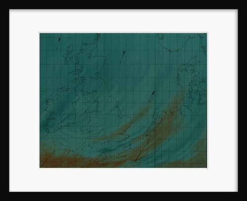 Map showing polar air current by Martin & Hood