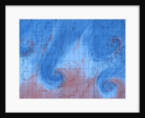 Map showing tropical and polar air currents by Martin & Hood