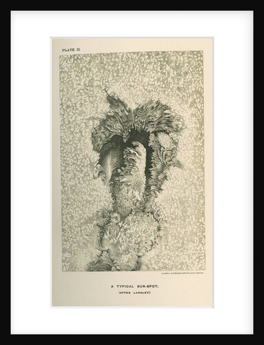 'A typical sun-spot (after Langley)' by Cassell & Co