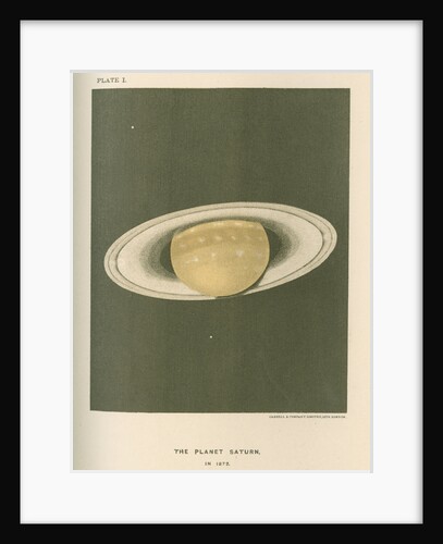 'The planet Saturn (in 1872)' by Cassell & Co