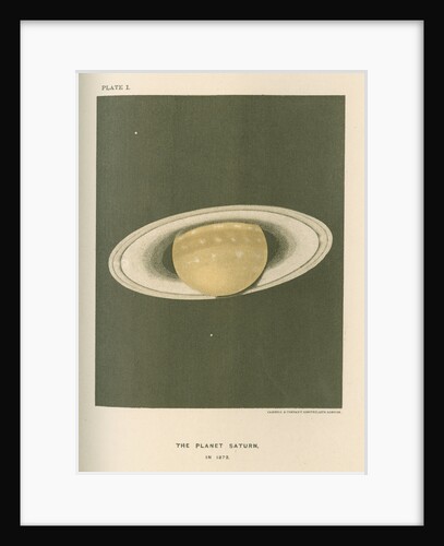 'The planet Saturn (in 1872)' by Cassell & Co