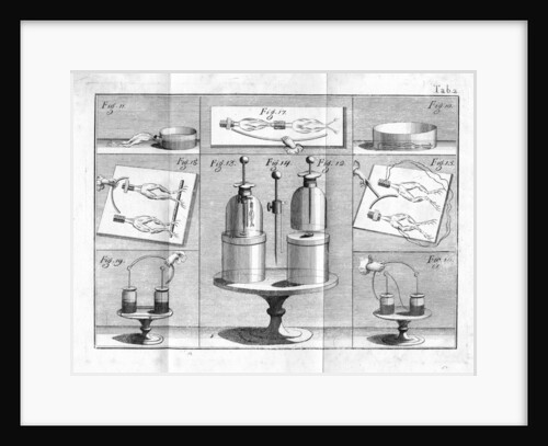 Aldini's experiments on Galvanism with frogs legs by Anonymous