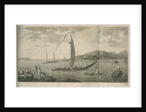 Fishing scene, Tahiti by Edward Rooker