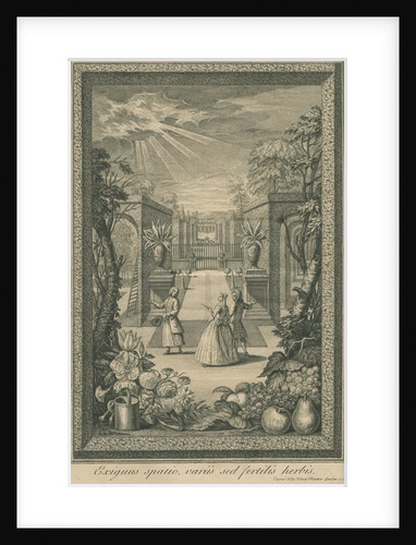 English garden scene by Henry Fletcher