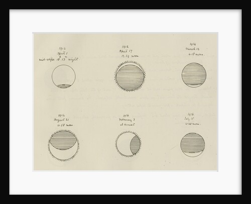 Appearance of eclipses 1912-1916 by Samuel Johnson
