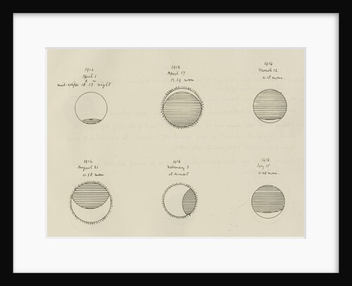 Appearance of eclipses 1912-1916 by Samuel Johnson