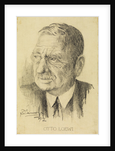 Portrait of Otto Loewi (1873-1961) by P Carvalho