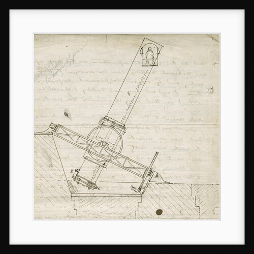 Design sketch for the Great Melbourne Telescope by James Nasmyth