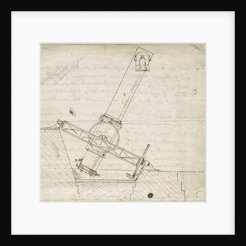 Design sketch for the Great Melbourne Telescope by James Nasmyth