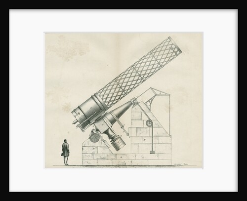 Artist's impression of the Great Melbourne Telescope by W H Wesley