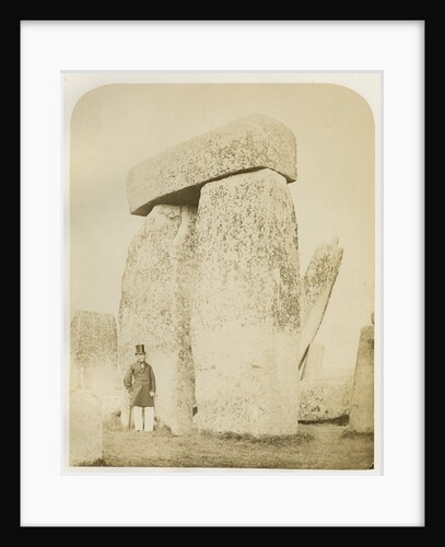 'Stonehenge. Trilithon (B) on the left of the altar stone' by Henry James
