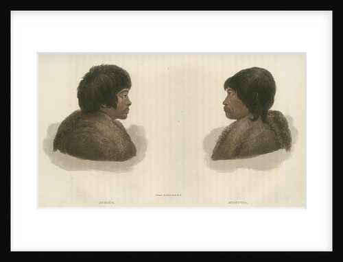 Portrait of Tattannoeuck and Hoeootoerock by Edward Francis Finden