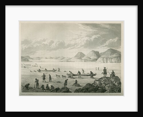 Expedition passing through Point Lata on the ice, June 25 1821 by Edward Francis Finden