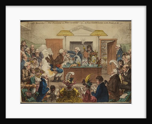 'Scientific Researches!' [Royal Institution lecture] by James Gillray