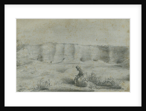 Geologist in a chalk pit by George John Rose