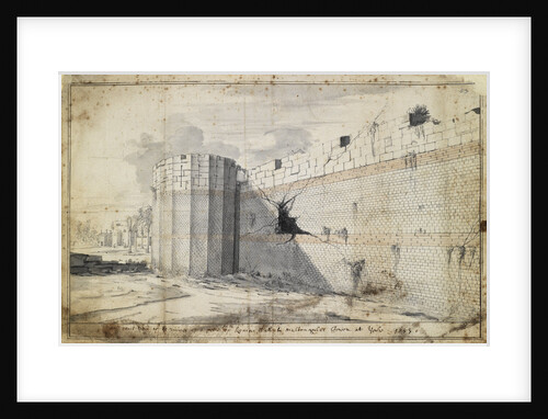 The Roman wall at York by Martin Lister