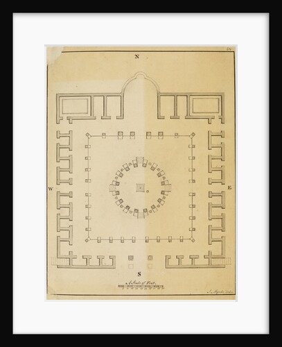 Plan of the Temple of Serapis at Pozzuoli by James Mynde
