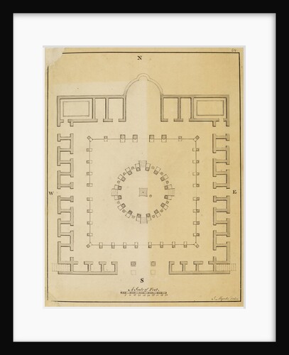 Plan of the Temple of Serapis at Pozzuoli by James Mynde