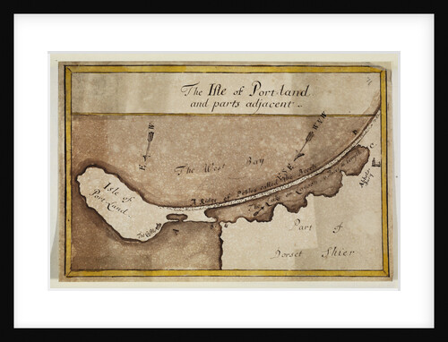 Map of the Isle of Portland by Anonymous