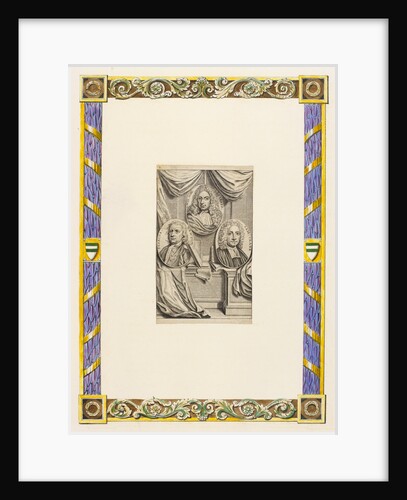 Portraits of Gottfried Wilhelm Leibnitz, Sir Isaac Newton and Samuel Clarke by Anonymous