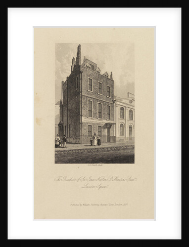 Sir Isaac Newton's house in Leicester Square by Charles John Smith