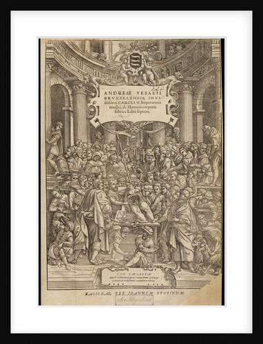Title page of 'De humani corporis fabrica' by Studio of Titian