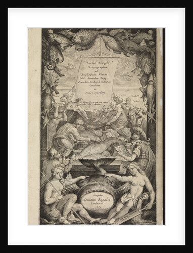 Title page of 'Icthyographia' by Paul van Somer II