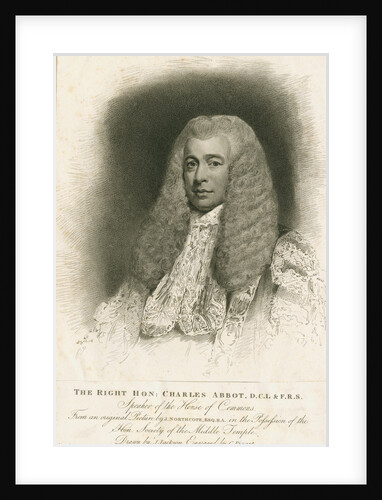 Portrait of Charles Abbot, 1st Baron Colchester (1757-1829) by Charles Picart