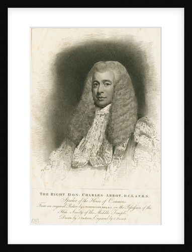 Portrait of Charles Abbot, 1st Baron Colchester (1757-1829) by Charles Picart